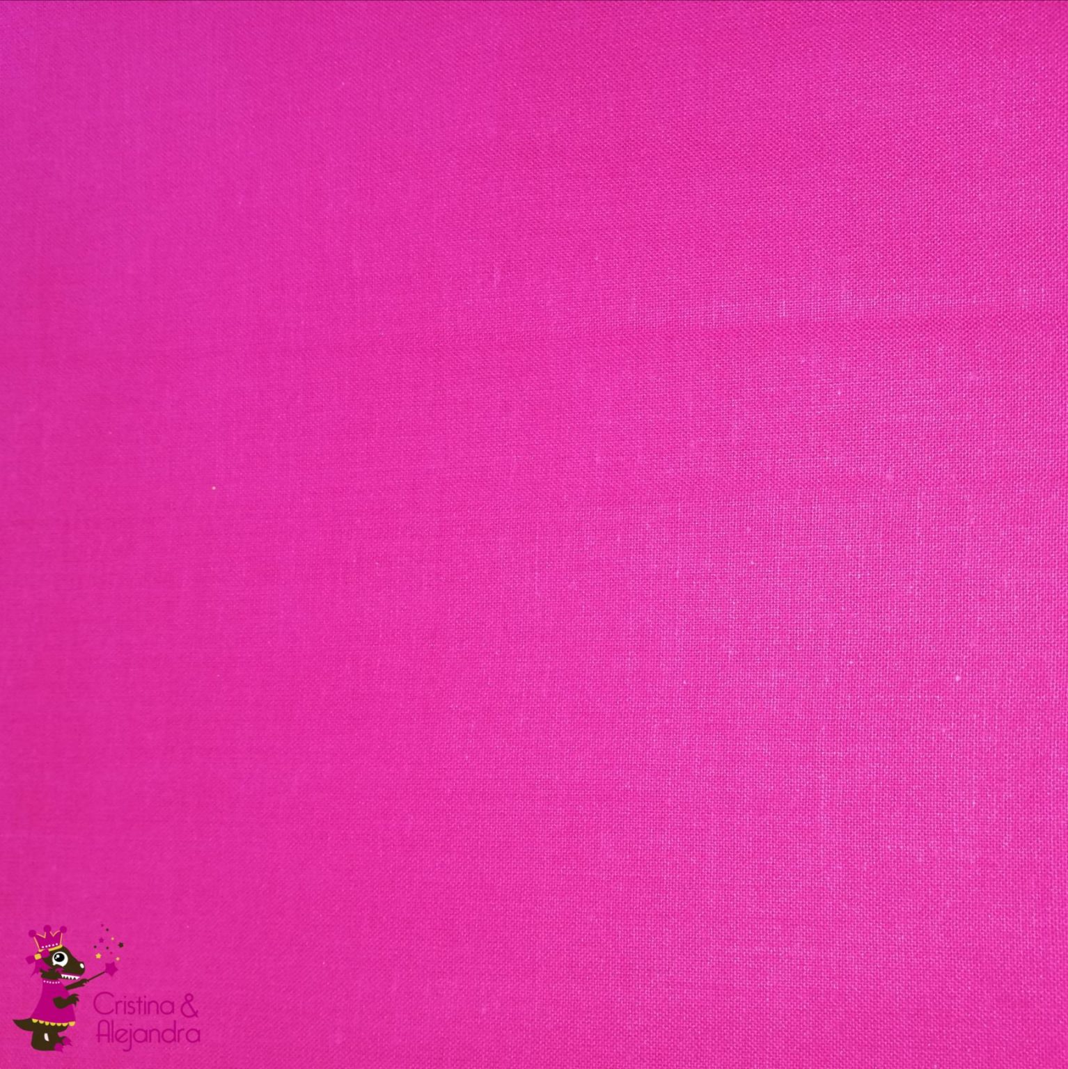 Tela de algodón rosa fuxia. Ref 397