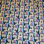 Tela Minnie caras colores. Ref 425