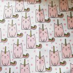 Tela algodón gaticornio. Ref 119