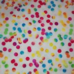 Tela algodón puntos colores. Ref 214