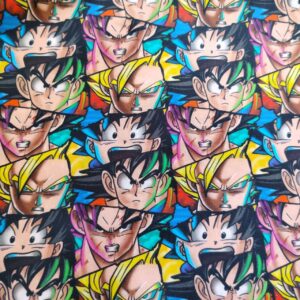 Tela algodón caras Bola de dragón. Ref 734