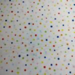 Tela algodón estrellas colores. Ref 757