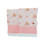 Conjunto Porta documentos y Portatoallitas ositos