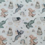 Tela algodón dragones bebé. Ref. 778
