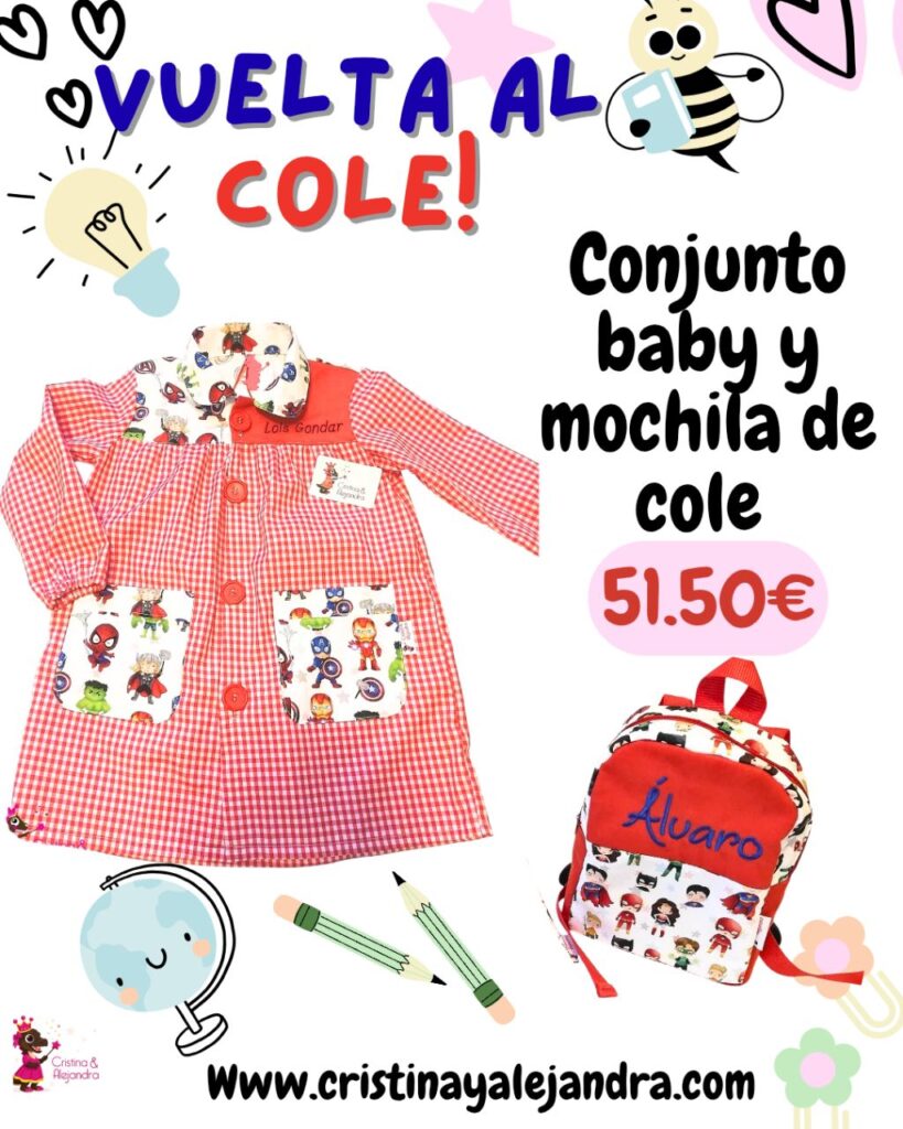 Pack baby y mochila de cole