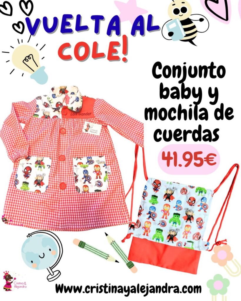 Pack baby y mochila de cuerdas
