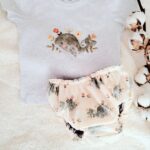 Cristina y Alejandra. Conjunto talla 12-18 meses camiseta ballena y cubre pañal