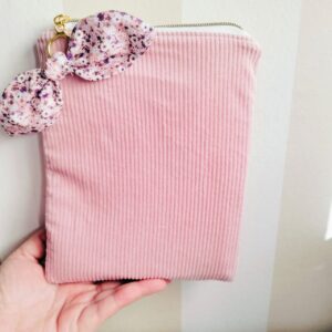 Funda Kindle cremallera rosa