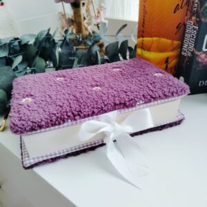 Funda libro solapas pelo margaritas vino