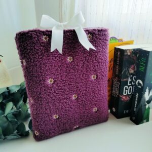 Funda saquito libro margaritas vino