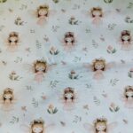 Tela algodón Hadas y hojitas. Ref 789