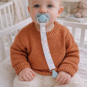 Porta chupetes. Cristina y Alejandra