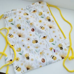 Mochila de cuerdas abejitas