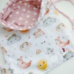 Mochila de cuerdas lunas flores